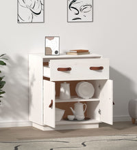 Sideboard Weiß 65,5x40x75 cm Massivholz Kiefer