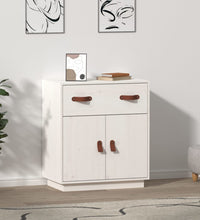 Sideboard Weiß 65,5x40x75 cm Massivholz Kiefer