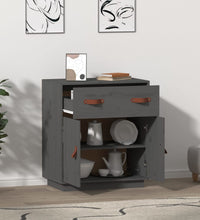 Sideboard Grau 65,5x40x75 cm Massivholz Kiefer