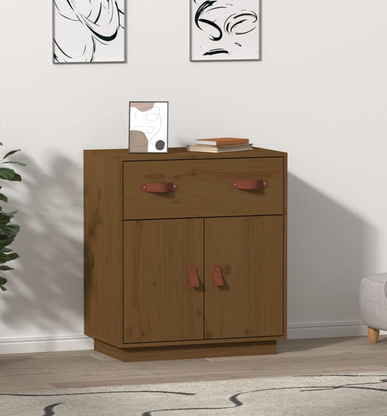 Sideboard Honigbraun 65,5x40x75 cm Massivholz Kiefer