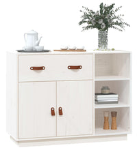 Sideboard Weiß 98,5x40x75 cm Massivholz Kiefer