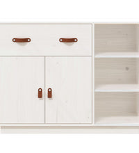 Sideboard Weiß 98,5x40x75 cm Massivholz Kiefer