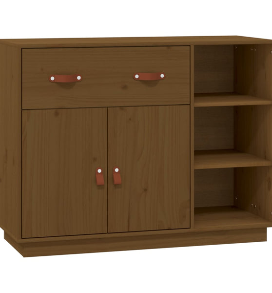 Sideboard Honigbraun 98,5x40x75 cm Massivholz Kiefer