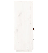Highboard Weiß 34x40x108,5 cm Massivholz Kiefer