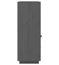Highboard Grau 100x40x108,5 cm Massivholz Kiefer