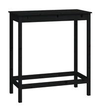 Bartisch Schwarz 100x50x110 cm Massivholz Kiefer