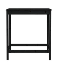 Bartisch Schwarz 100x50x110 cm Massivholz Kiefer