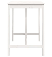 Bartisch Weiß 140x80x110 cm Massivholz Kiefer