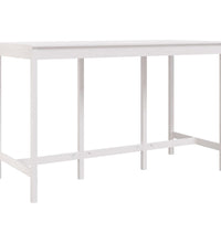 Bartisch Weiß 180x80x110 cm Massivholz Kiefer