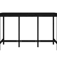 Bartisch Schwarz 180x80x110 cm Massivholz Kiefer