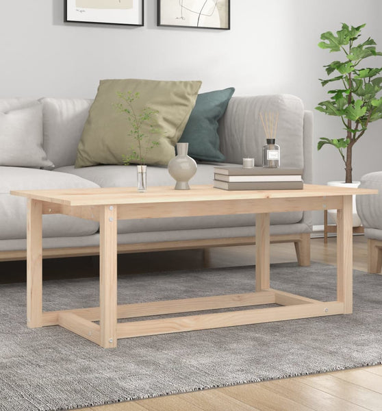 Couchtisch 110x55x45 cm Massivholz Kiefer