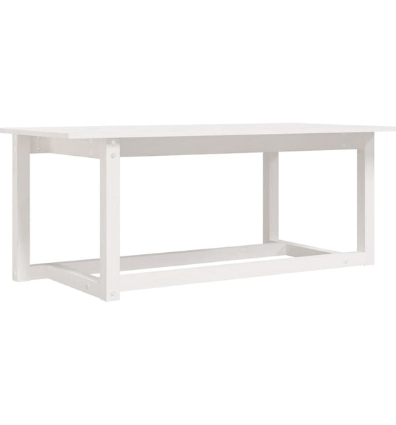 Couchtisch Weiß 110x55x45 cm Massivholz Kiefer