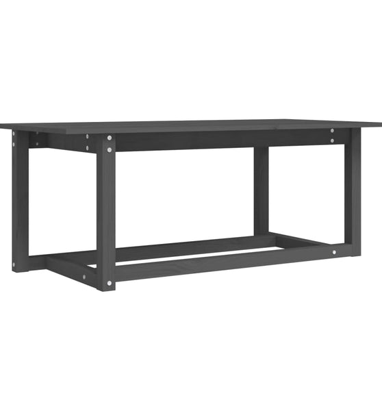 Couchtisch Grau 110x55x45 cm Massivholz Kiefer