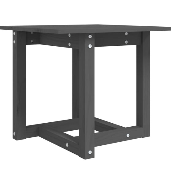 Couchtisch Grau 50x50x45 cm Massivholz Kiefer