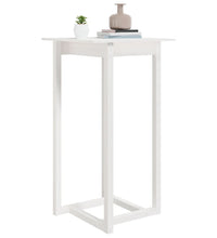 Bartisch Weiß 60x60x110 cm Massivholz Kiefer
