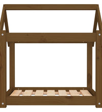 Hundebett Honigbraun 71x55x70 cm Massivholz Kiefer