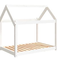 Hundebett Weiß 101x70x90 cm Massivholz Kiefer