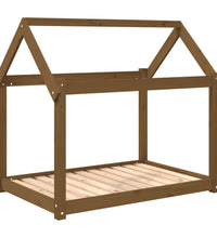 Hundebett Honigbraun 101x70x90 cm Massivholz Kiefer