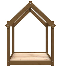 Hundebett Honigbraun 101x70x90 cm Massivholz Kiefer