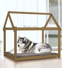 Hundebett Honigbraun 111x80x100 cm Massivholz Kiefer