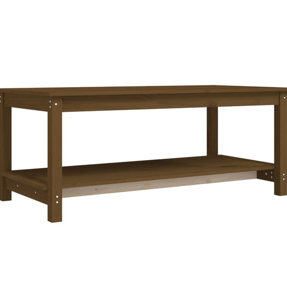 Couchtisch Honigbraun 110x55x45 cm Massivholz Kiefer