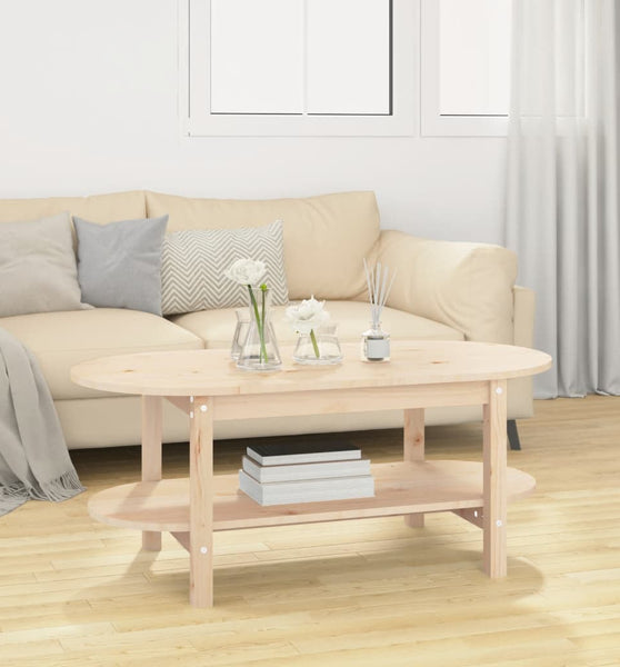 Couchtisch 110x55x45 cm Massivholz Kiefer