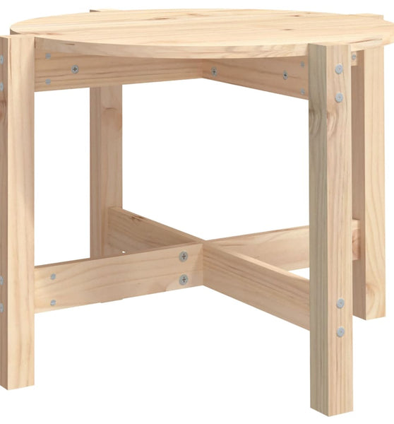 Couchtisch Ø 62,5x45 cm Massivholz Kiefer