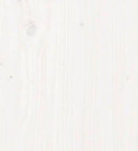 Couchtisch Weiß Ø 62,5x45 cm Massivholz Kiefer