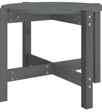 Couchtisch Grau Ø 62,5x45 cm Massivholz Kiefer
