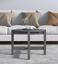 Couchtisch Grau Ø 62,5x45 cm Massivholz Kiefer