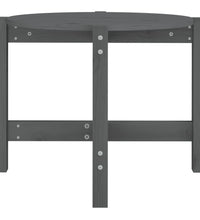 Couchtisch Grau Ø 62,5x45 cm Massivholz Kiefer