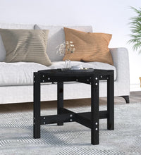 Couchtisch Schwarz Ø 62,5x45 cm Massivholz Kiefer