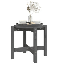 Couchtisch Grau Ø 52,5x45 cm Massivholz Kiefer