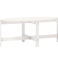 Couchtisch Weiß 118x63x45 cm Massivholz Kiefer