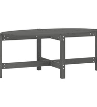 Couchtisch Grau 118x63x45 cm Massivholz Kiefer