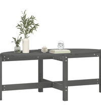 Couchtisch Grau 118x63x45 cm Massivholz Kiefer