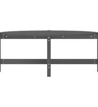 Couchtisch Grau 118x63x45 cm Massivholz Kiefer