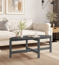 Couchtisch Grau 118x63x45 cm Massivholz Kiefer