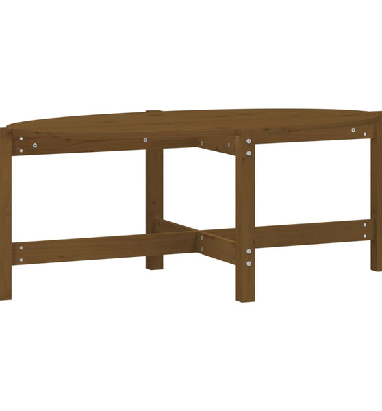 Couchtisch Honigbraun 118x63x45 cm Massivholz Kiefer