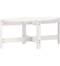 Couchtisch Weiß 87x48x35 cm Massivholz Kiefer