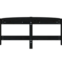 Couchtisch Schwarz 87x48x35 cm Massivholz Kiefer
