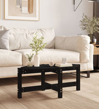 Couchtisch Schwarz 87x48x35 cm Massivholz Kiefer