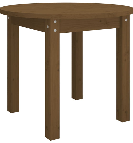 Couchtisch Honigbraun Ø 55x45 cm Massivholz Kiefer