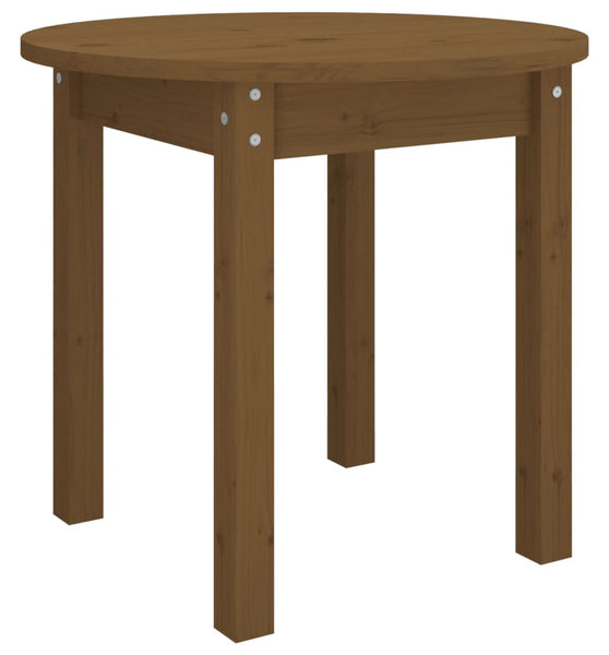 Couchtisch Honigbraun Ø 45x40 cm Massivholz Kiefer
