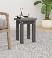 Couchtisch Grau Ø 35x35 cm Massivholz Kiefer
