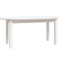 Couchtisch Weiß 110x55x45 cm Massivholz Kiefer