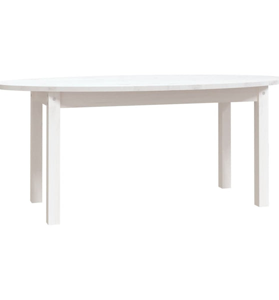 Couchtisch Weiß 110x55x45 cm Massivholz Kiefer
