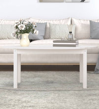 Couchtisch Weiß 110x55x45 cm Massivholz Kiefer