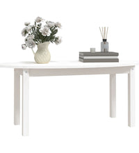Couchtisch Weiß 110x55x45 cm Massivholz Kiefer