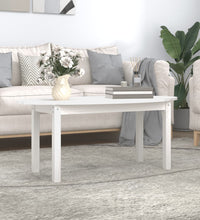 Couchtisch Weiß 110x55x45 cm Massivholz Kiefer